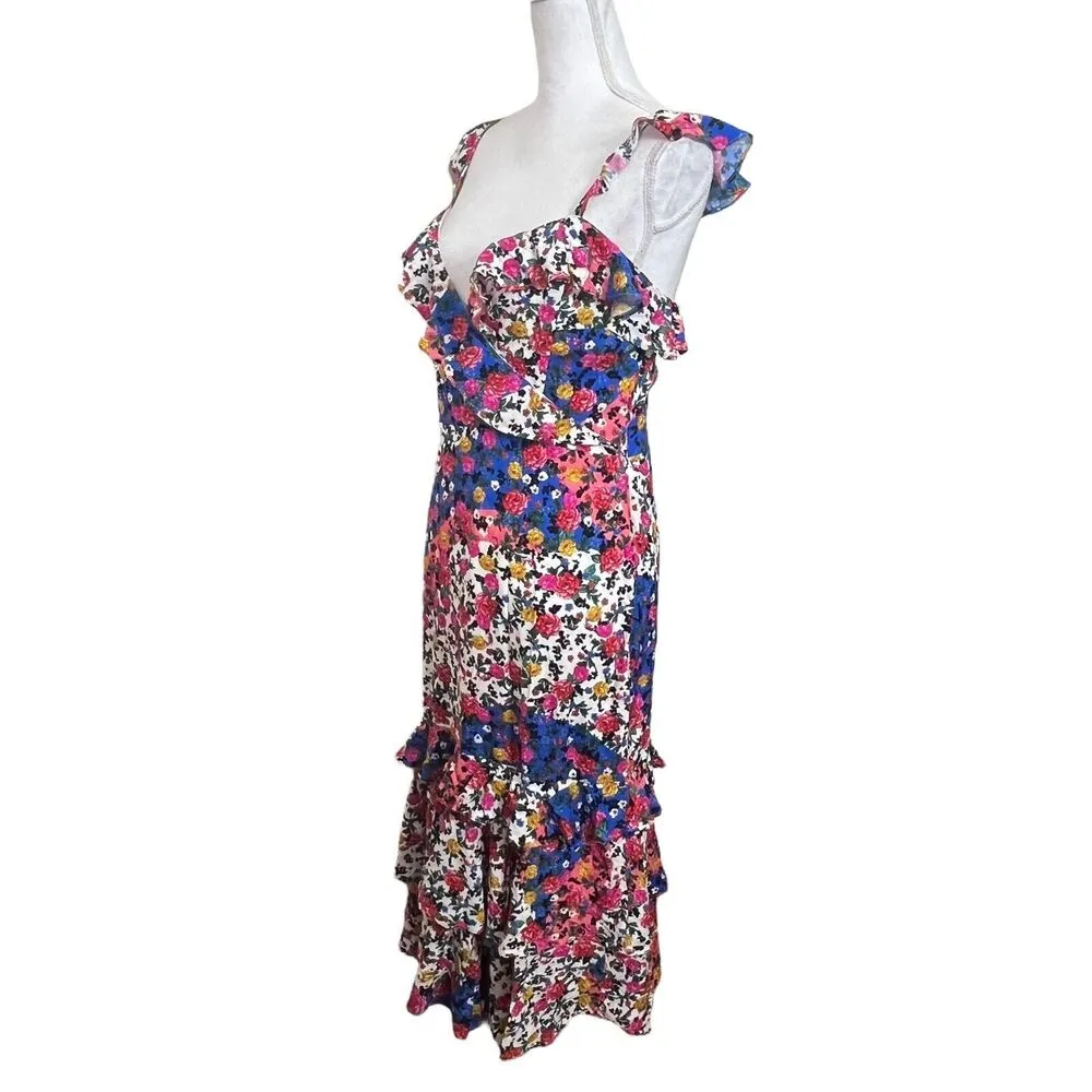 Majorelle NWT Nolita Midi Dress Women’s Size XL Floral Adjustable Strap - Image 3