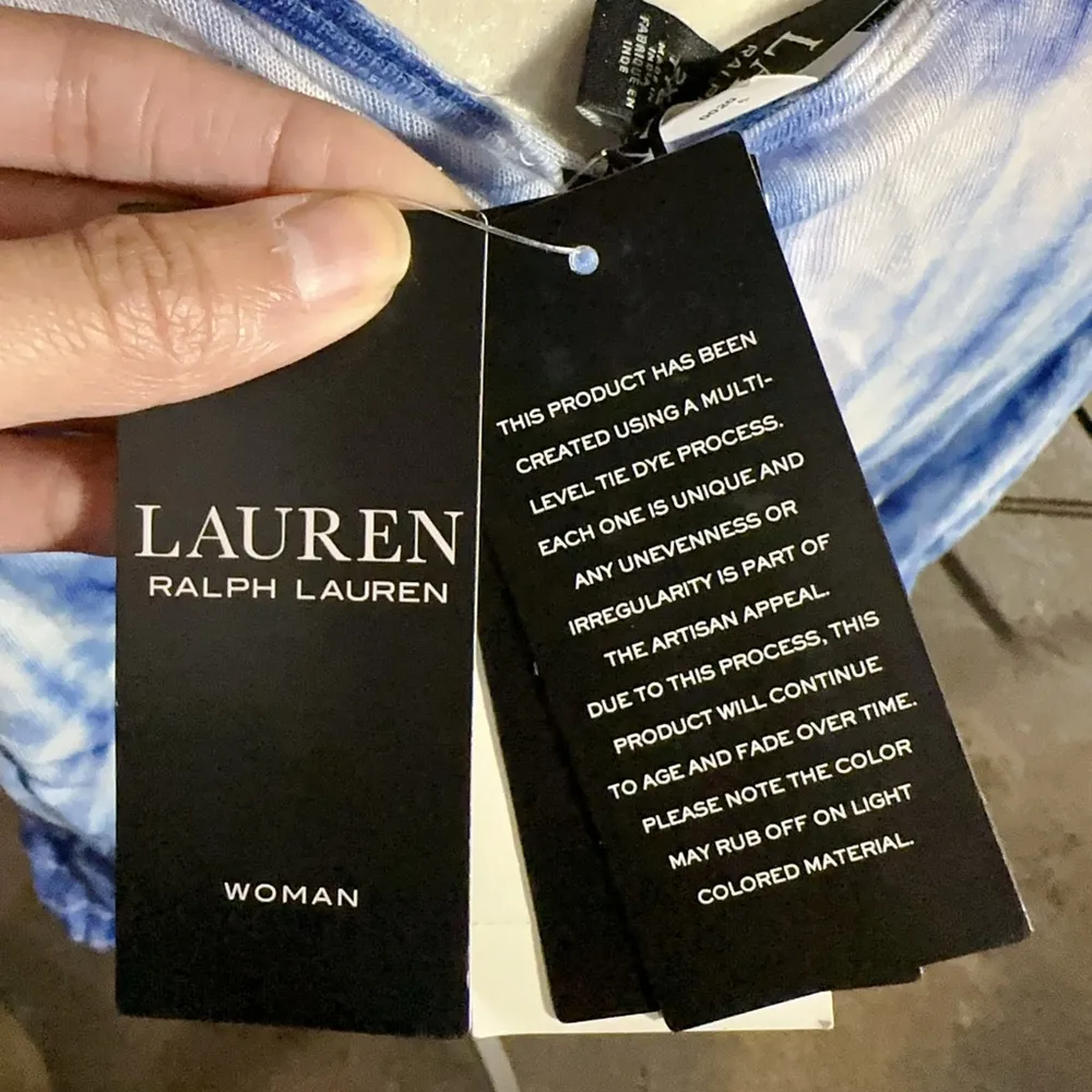 LAUREN RALPH LAUREN long sleeve super soft and stretchy blue top trumpet bottom White Size 2X - Image 7