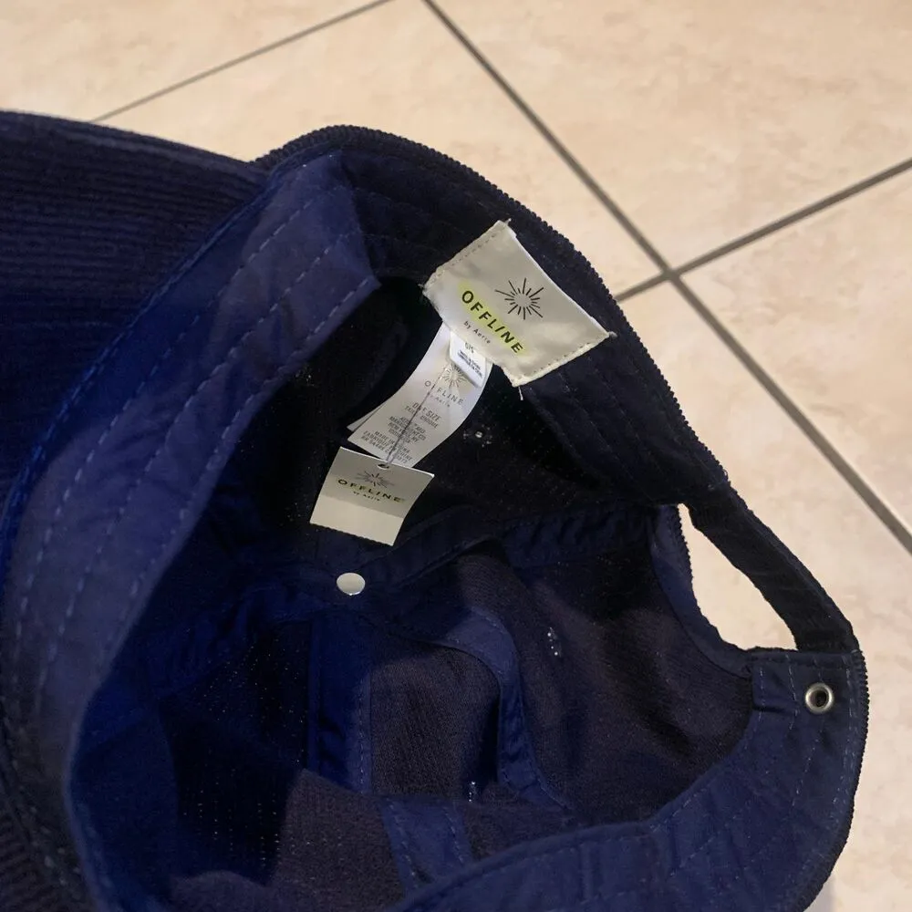 OFFLINE By Aerie corduroy baseball hat Blue - Image 3