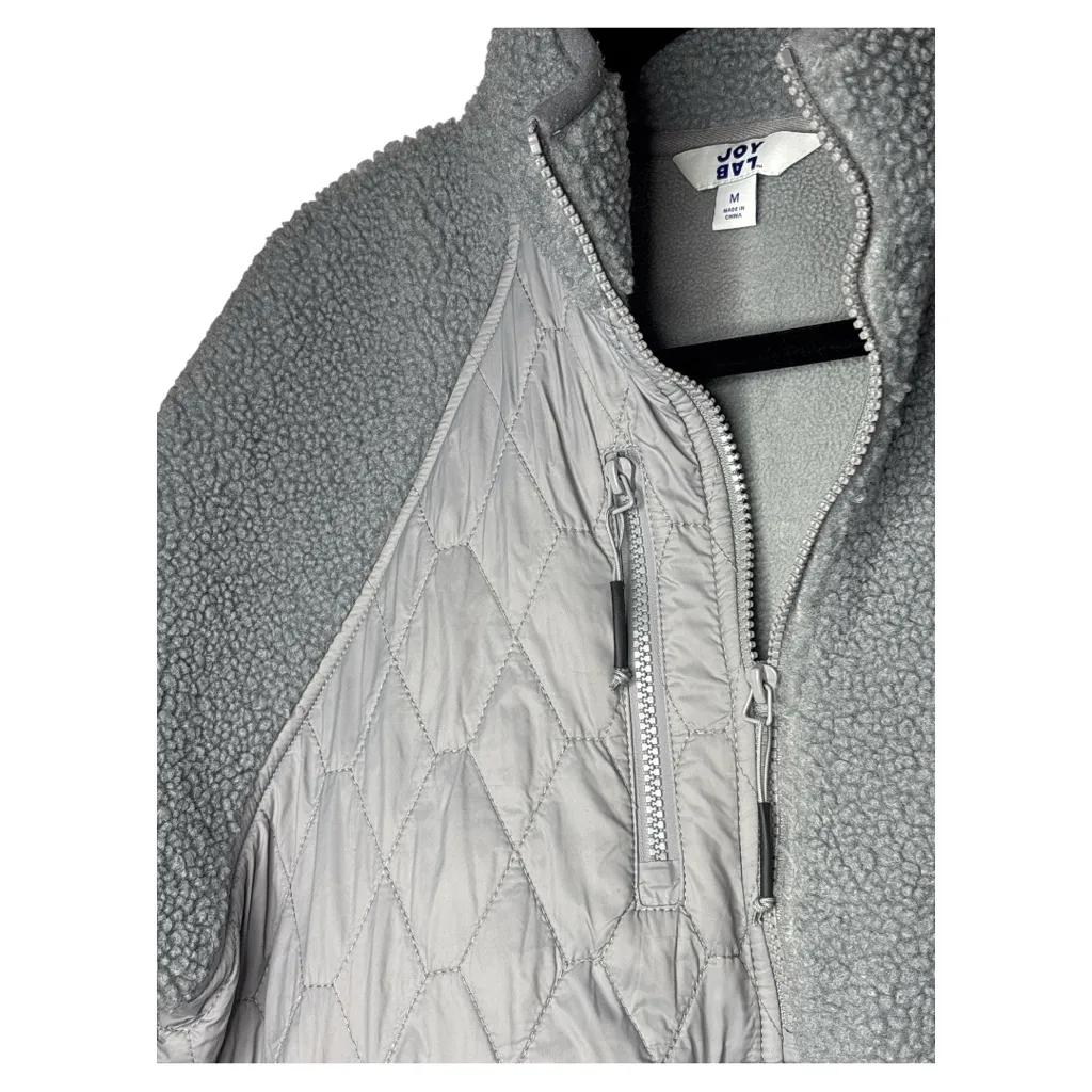 JoyLab  Gray Teddy Jacket - Image 9