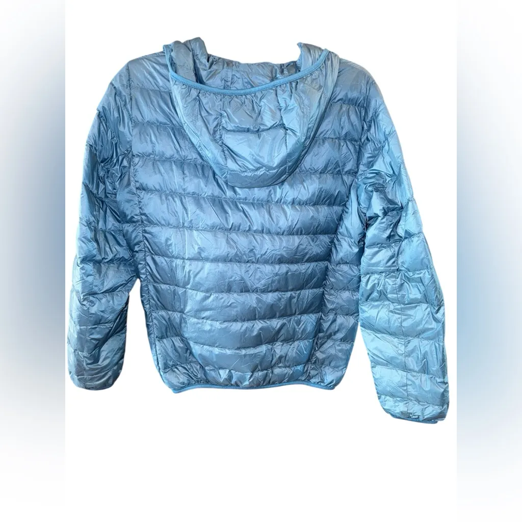Allegra K Bright Blue Packable Puffer Jacket - Image 2
