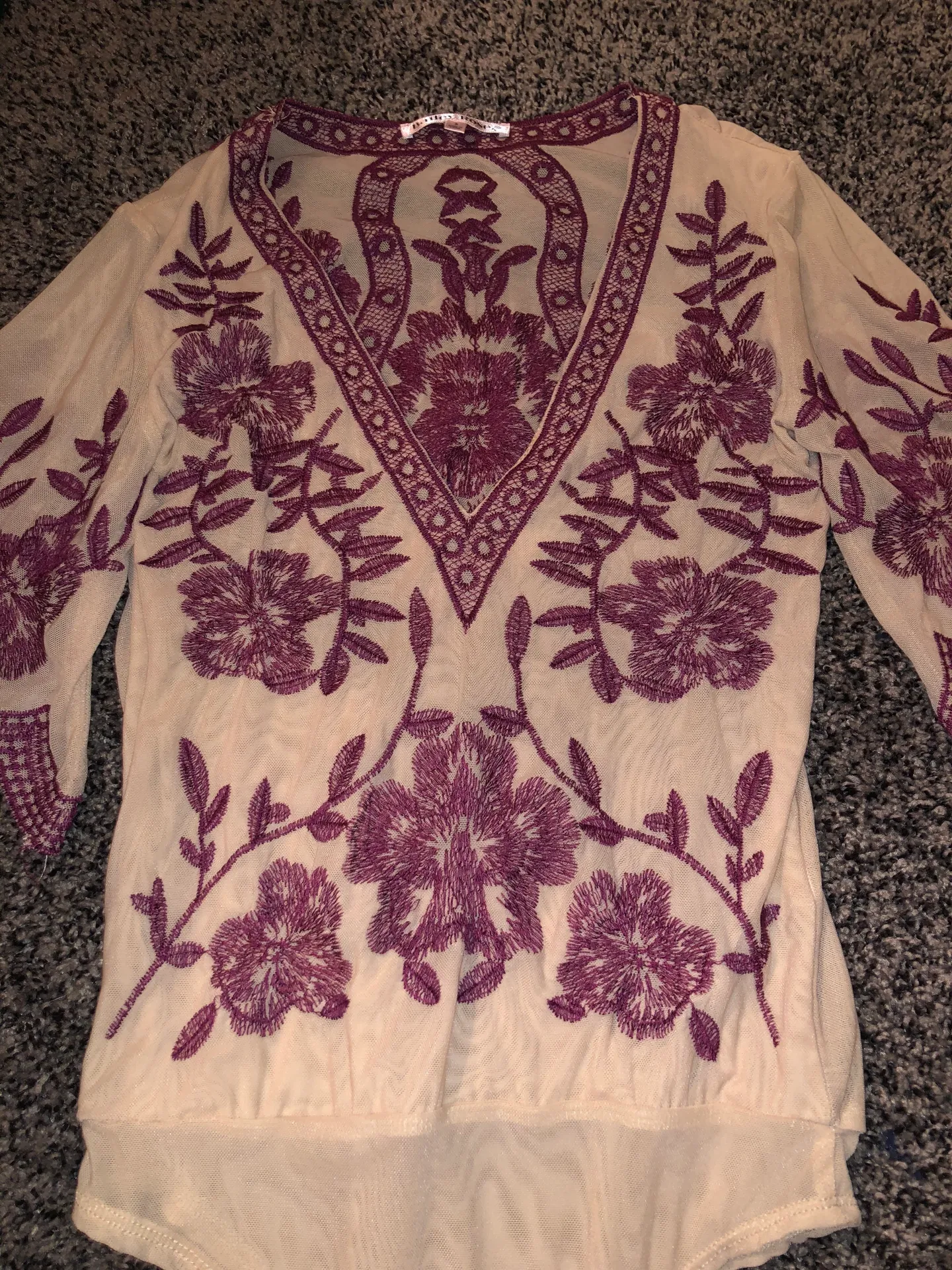 Bailey rose Embroidered Body Suit - Image 3