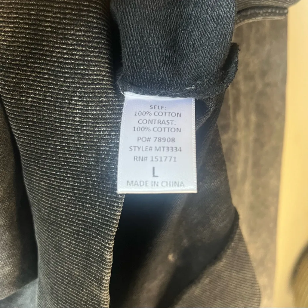 Lightning Bolt Acid Wash Sweatshirt Size Large - Image 5