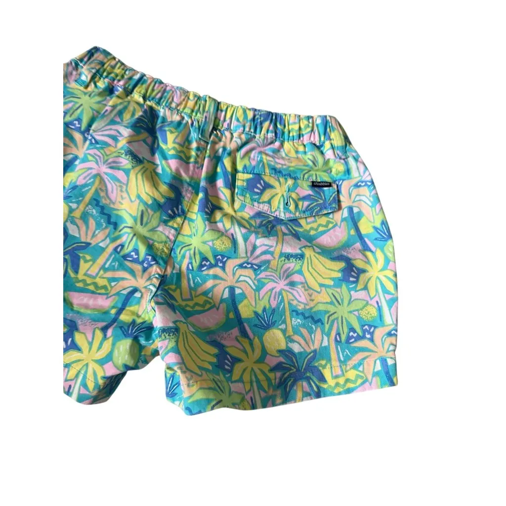 CHUBBIES Women's Tropical Palm Tree Print Shorts Size XS - Image 2