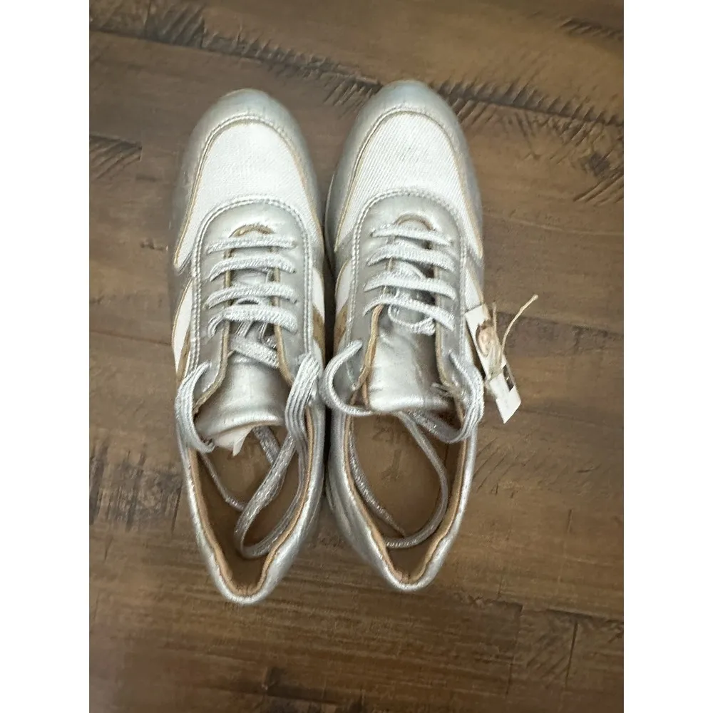 Rutz Walk In Cork Sneakers. Size 7.5 (EU8) Made Of Cork ECO VEGAN Shoes Silver - Image 4