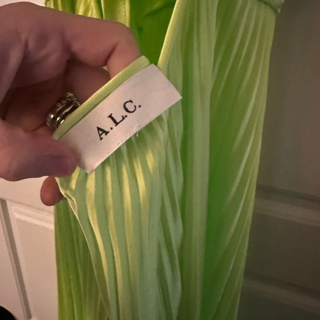 ALC Aries Maxi Dress in Green Kick Size 0 NWOT - Image 4