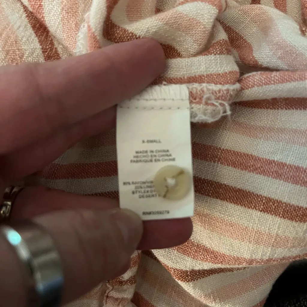 Thread And Supply Button Up Shirt Dress White Size XS - Image 7