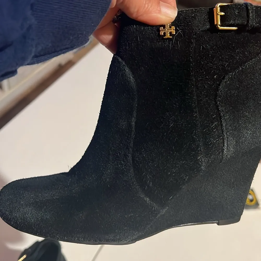 , Milan suede black ankle boots women’s size - Image 10