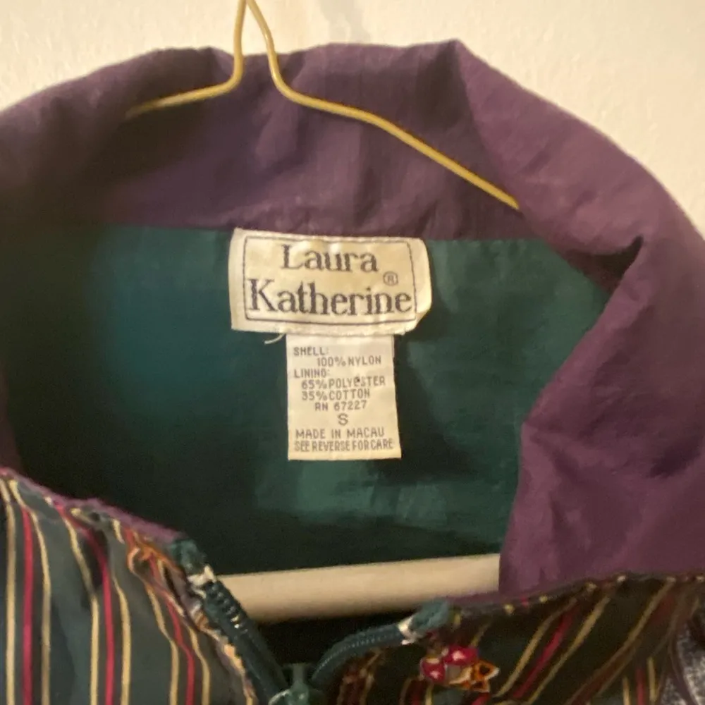 Vintage 1980s Laura Katherine Green Paisley 2 - Image 3