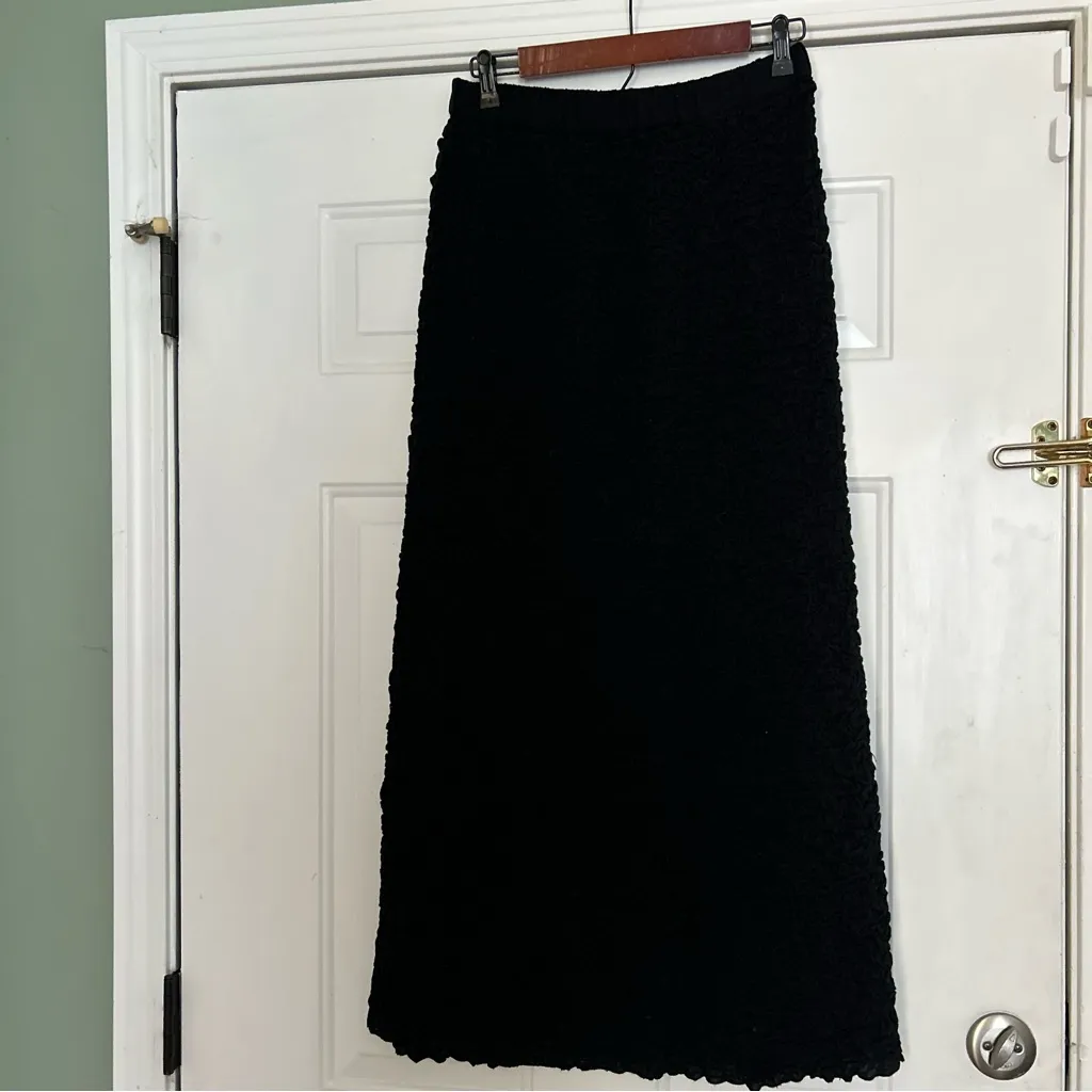 Free People Endless Summer Double the Fun Black Maxi Long Skirt Size S - Image 3