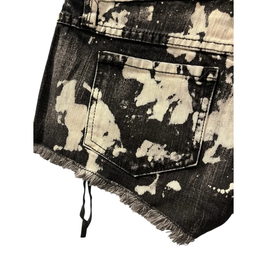 Franky B. NWT Battlefield Odyssey Shorts Low Rise Black White Size 26 Casual New - Image 6