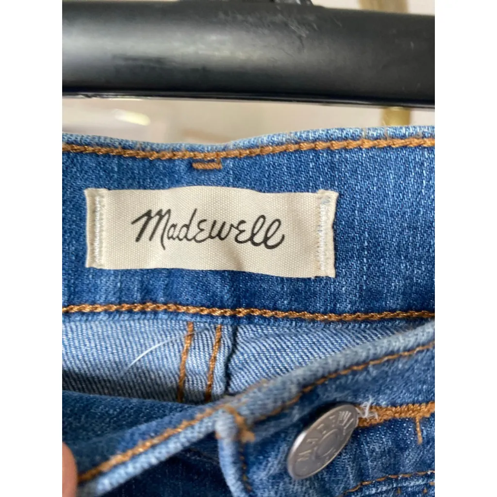 NWT Madewell High Rise Denim Jeans Perfect Vintage Crop Light Wash 23 Clean Girl - Image 4