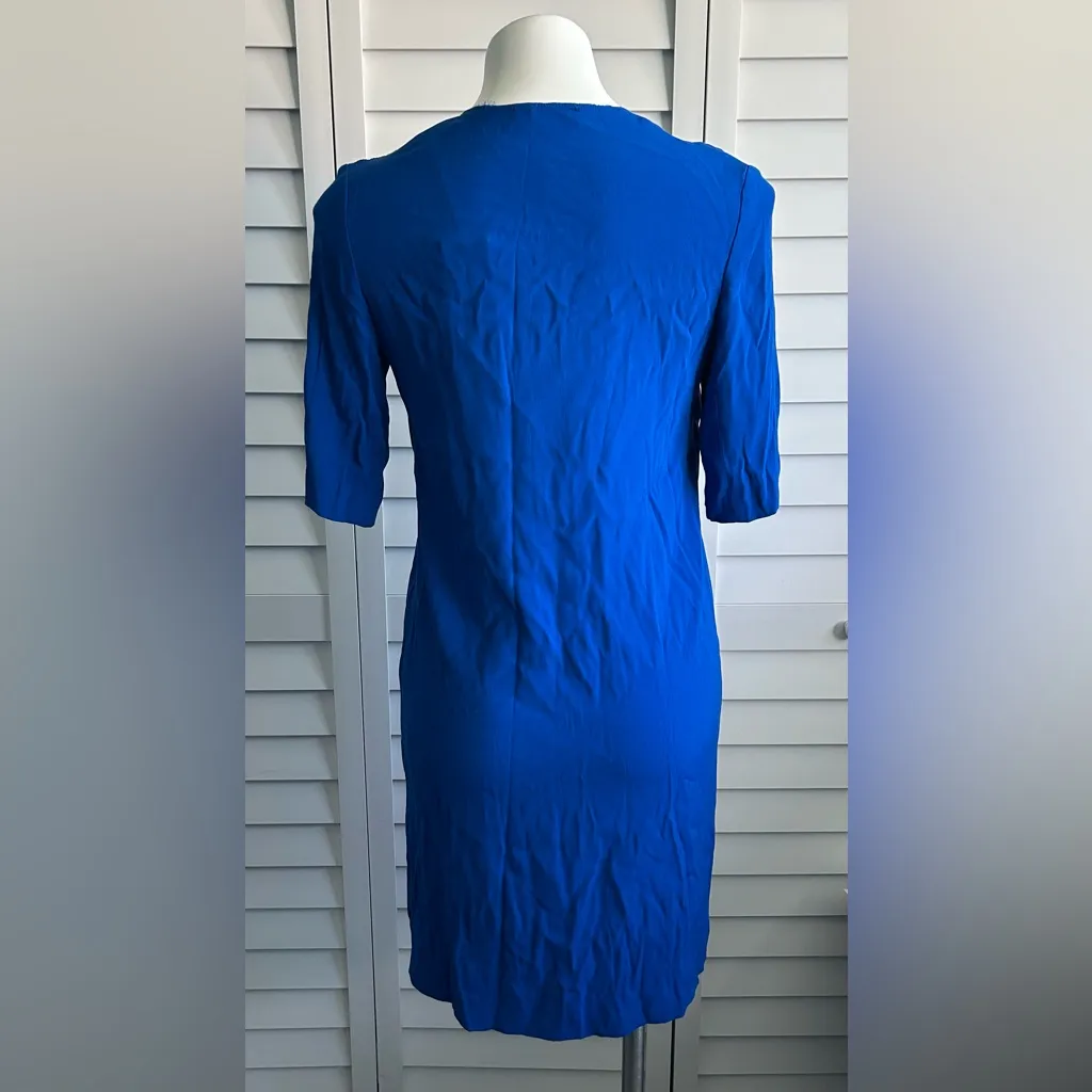 Sandro Paris | Ryslene pocketed shirt dress in bleu ocean - Image 7