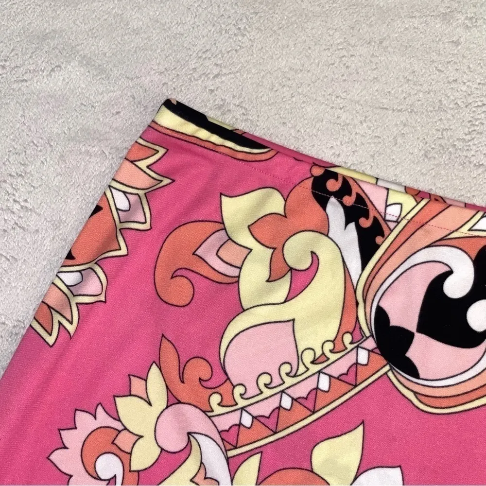 Y2K Pink Floral Mini Skirt Retro A - Image 4