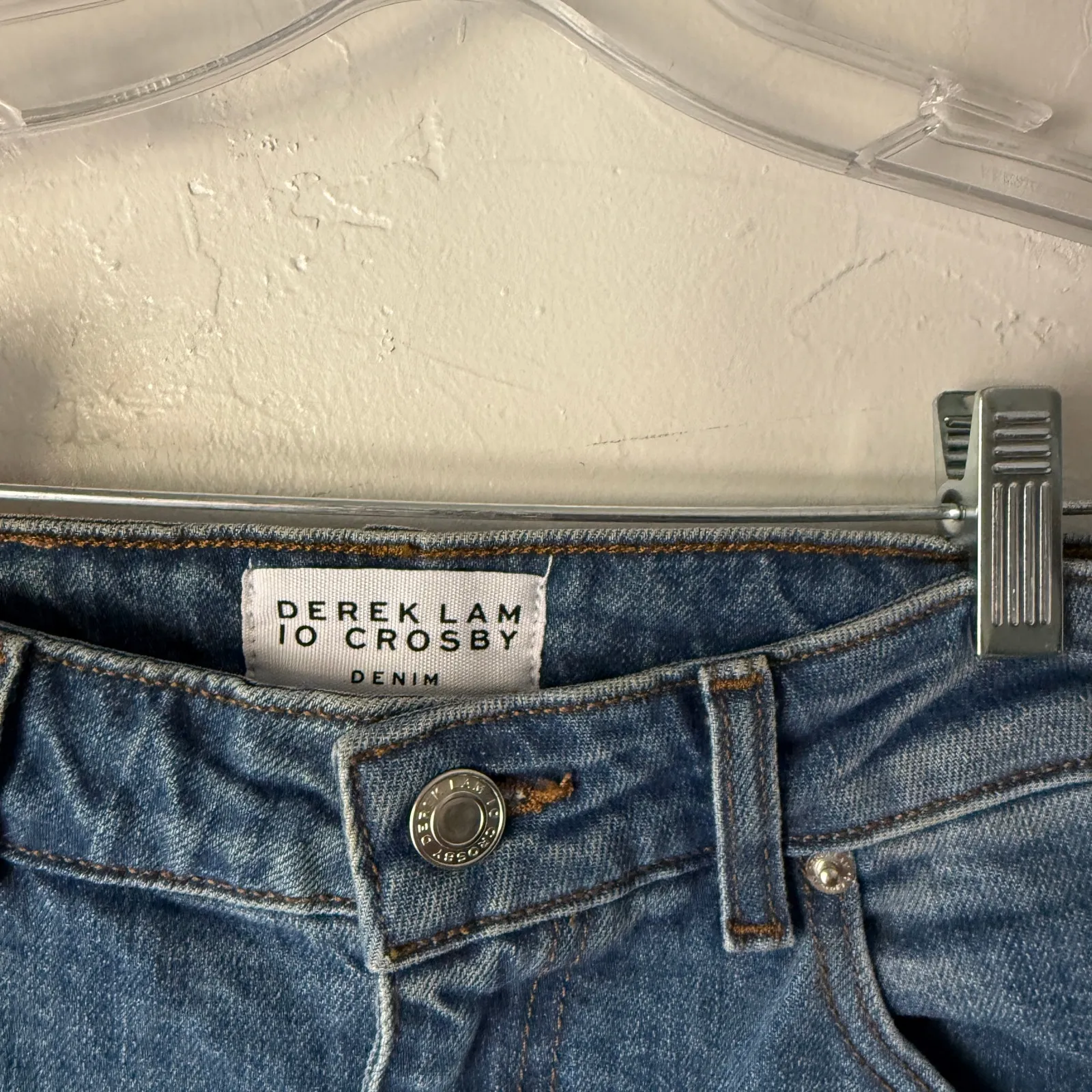 Derek‎ Lam 10 Crosby Jeans Size 26 High Rise Slim Tapered Made in USA Denim - Image 4