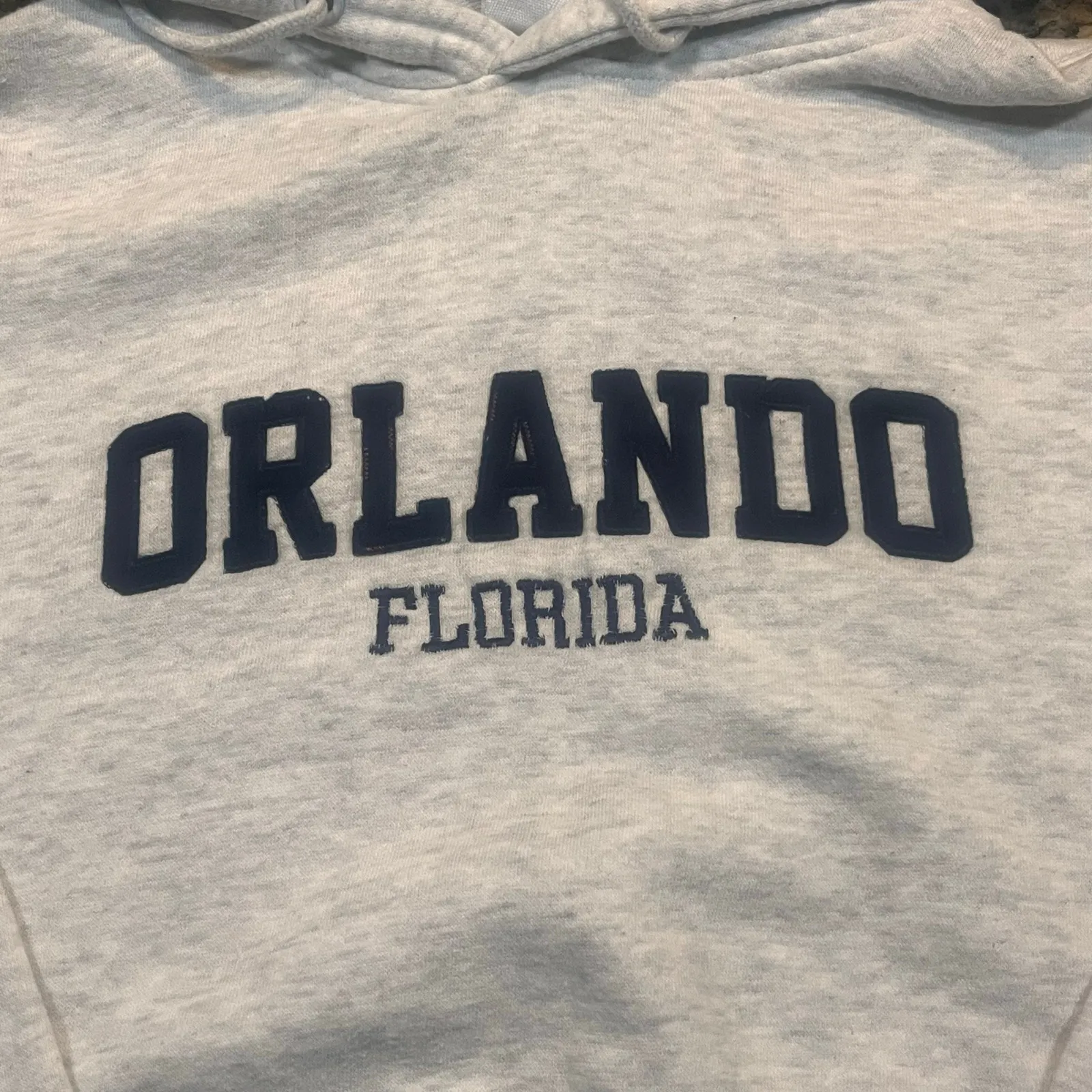 Pacific & Co Women Medium Orlando Florida Gray Long Sleeve Hoodie‎ Sweater - Image 2