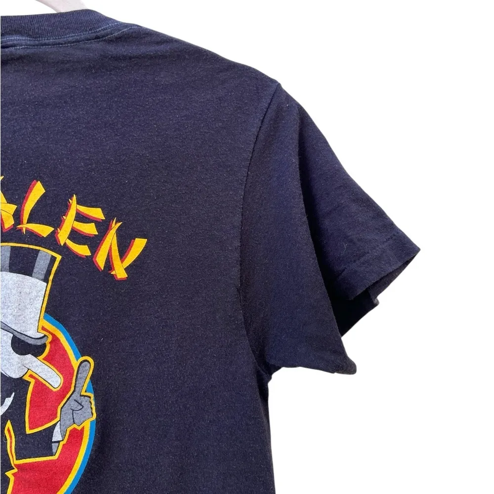 Van Halen True Vintage Tour of the World 1984 Eagle Print Ched Black Shirt Large - Image 7