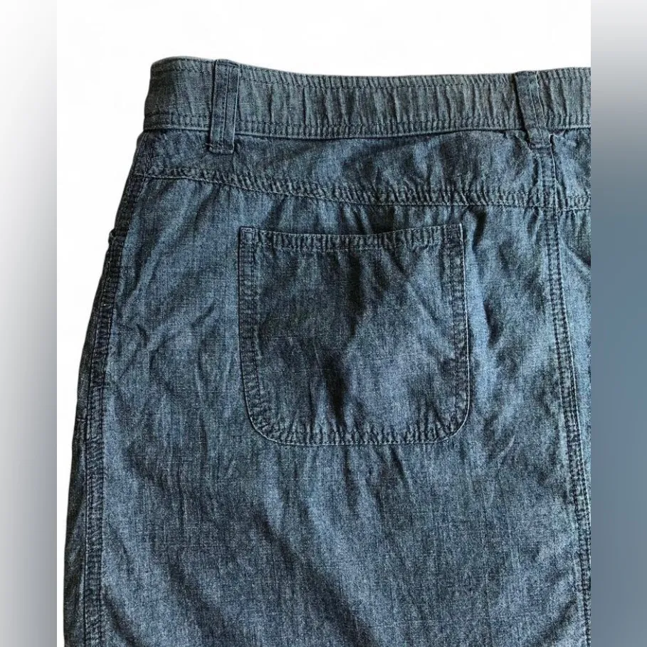 White Stag Skirt Women's Size 16 Blue Adjustable Waist Casual - Image 5