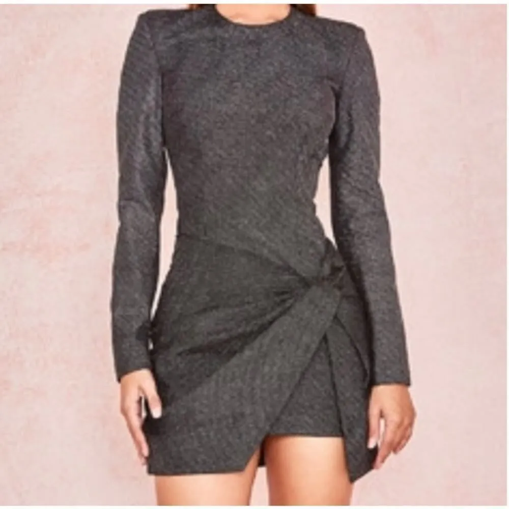 House of CB Gisella  Mini Longsleeve Beaded Dress Womens New Small - Image 2