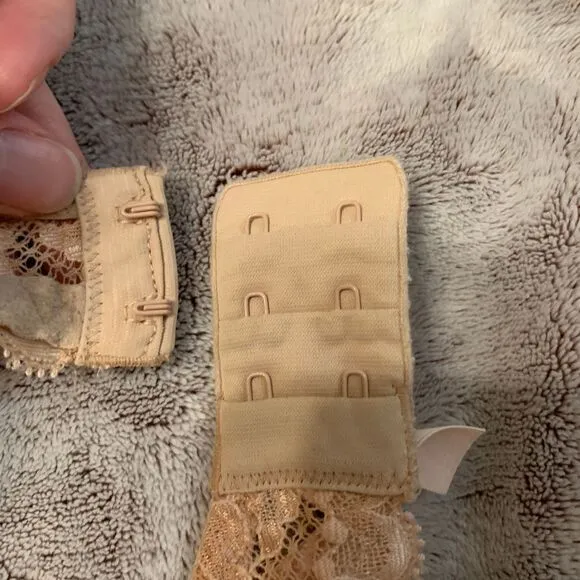 VS Victoria's Secret Womens 32DD‎ Bra Beige Dream Angels Push-up Underwire Lace - Image 4