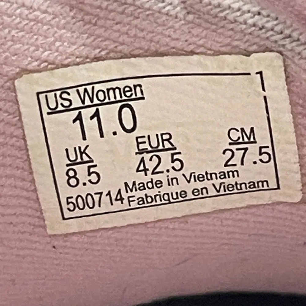 Vans Off The Wall‎ Striped Polka Dot Shoes Womens 11 Black White Low Top Lace Up - Image 11