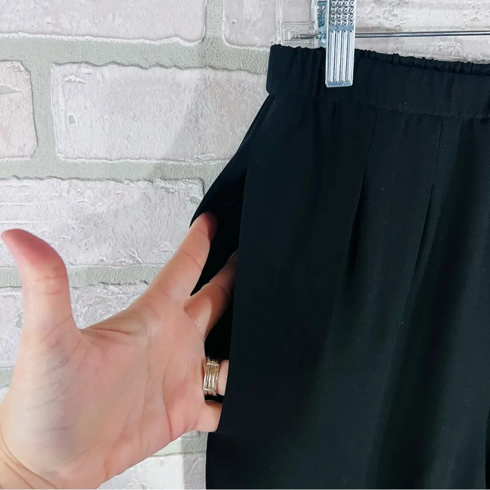 Eileen Fisher Black Silk Washable Crepe Slim Pants Size XS - Image 4