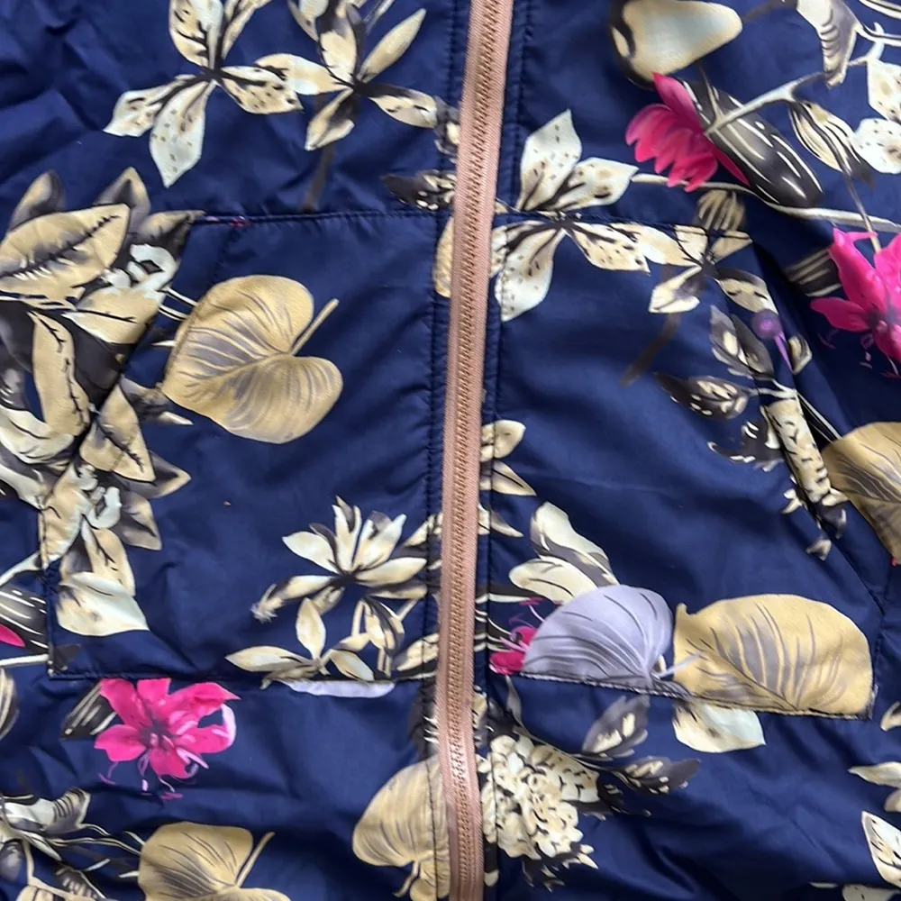 Floral Lined Coat Size L - Image 2