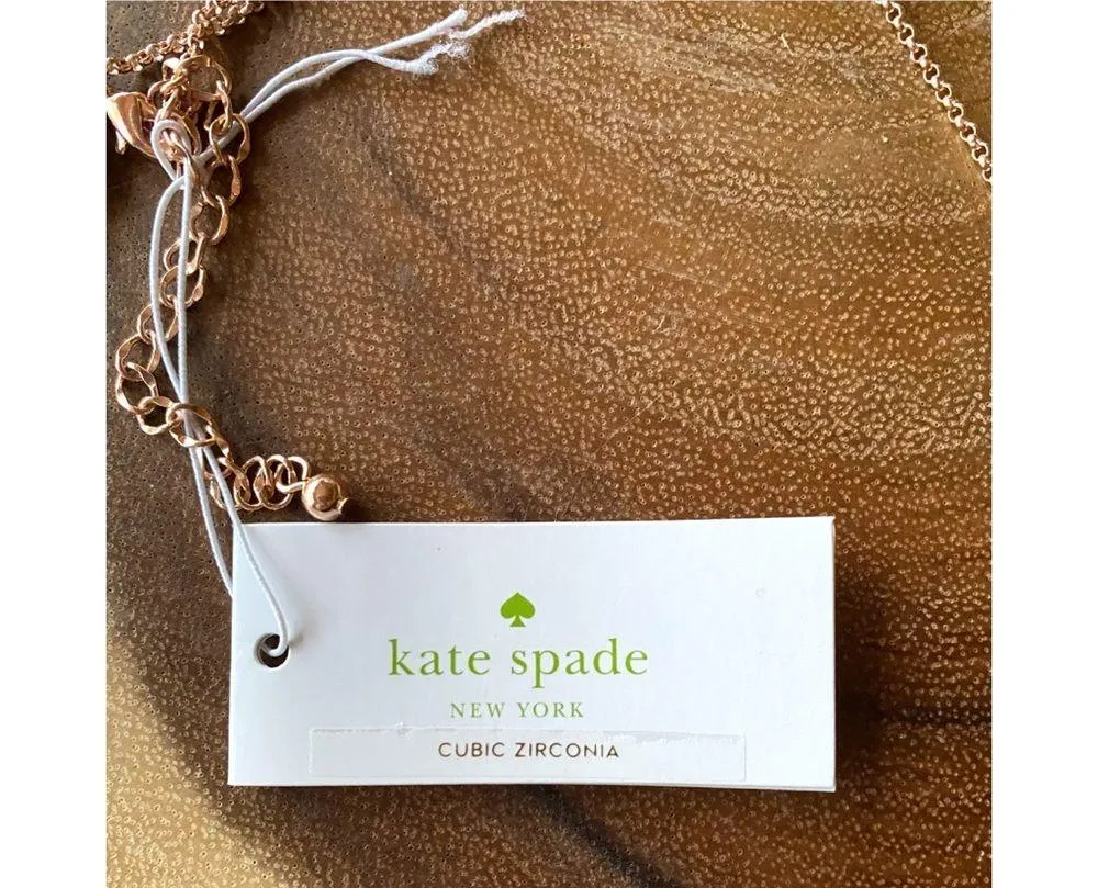 NWT Kate Spade CZ Open Circle Pendant Necklace - Image 6