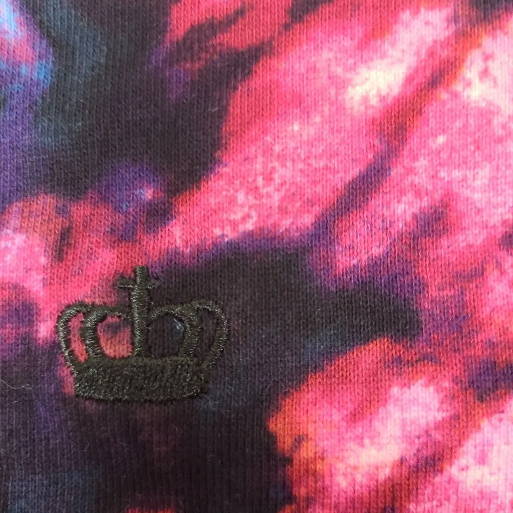 Juicy By Juicy Coture Tie Dye Swirl Black‎ Longsleeve Shirt Size Small Womens - Image 2