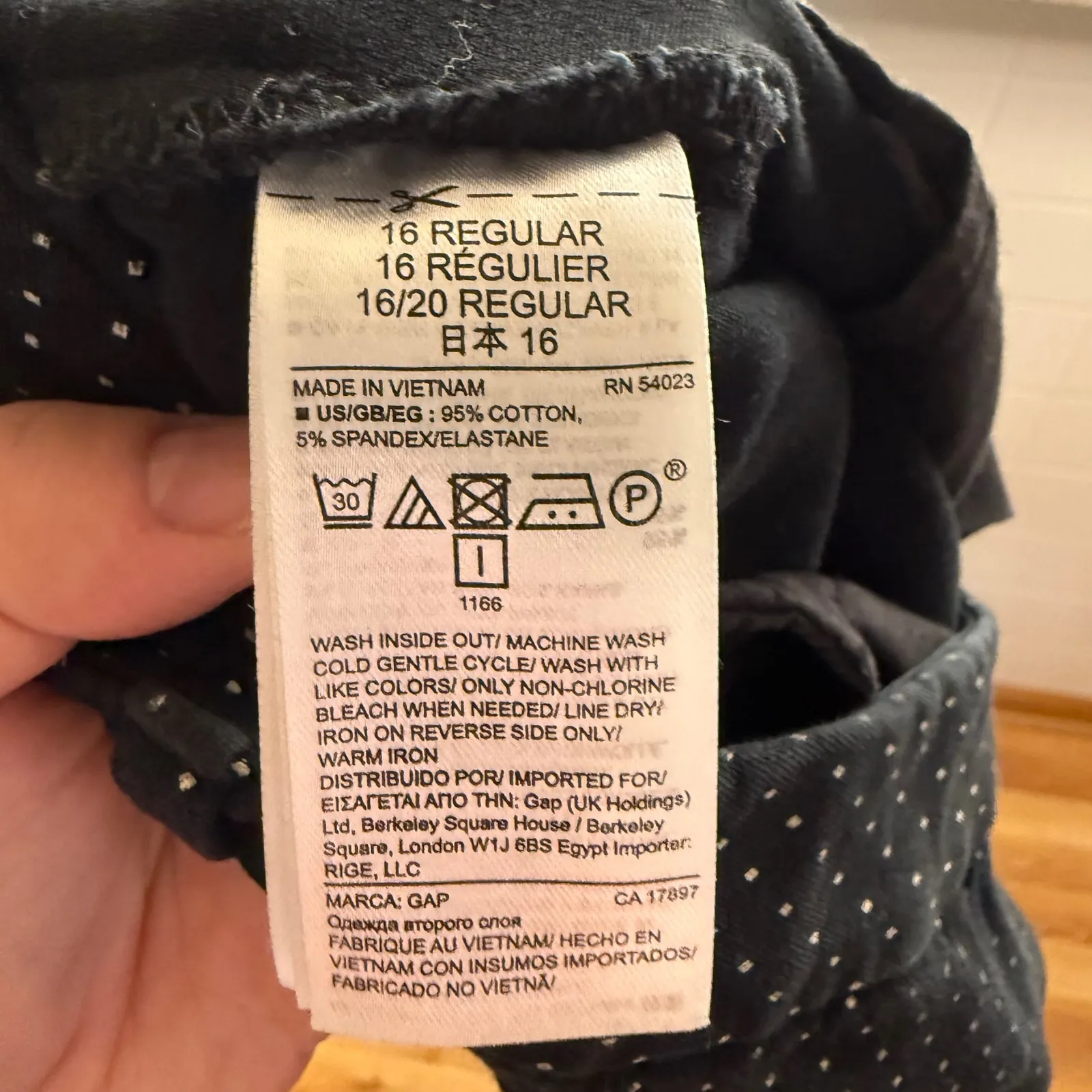 GAP Women's Skinny Ankle Pants‎ Black White Polka Dot Size 16R - Image 7