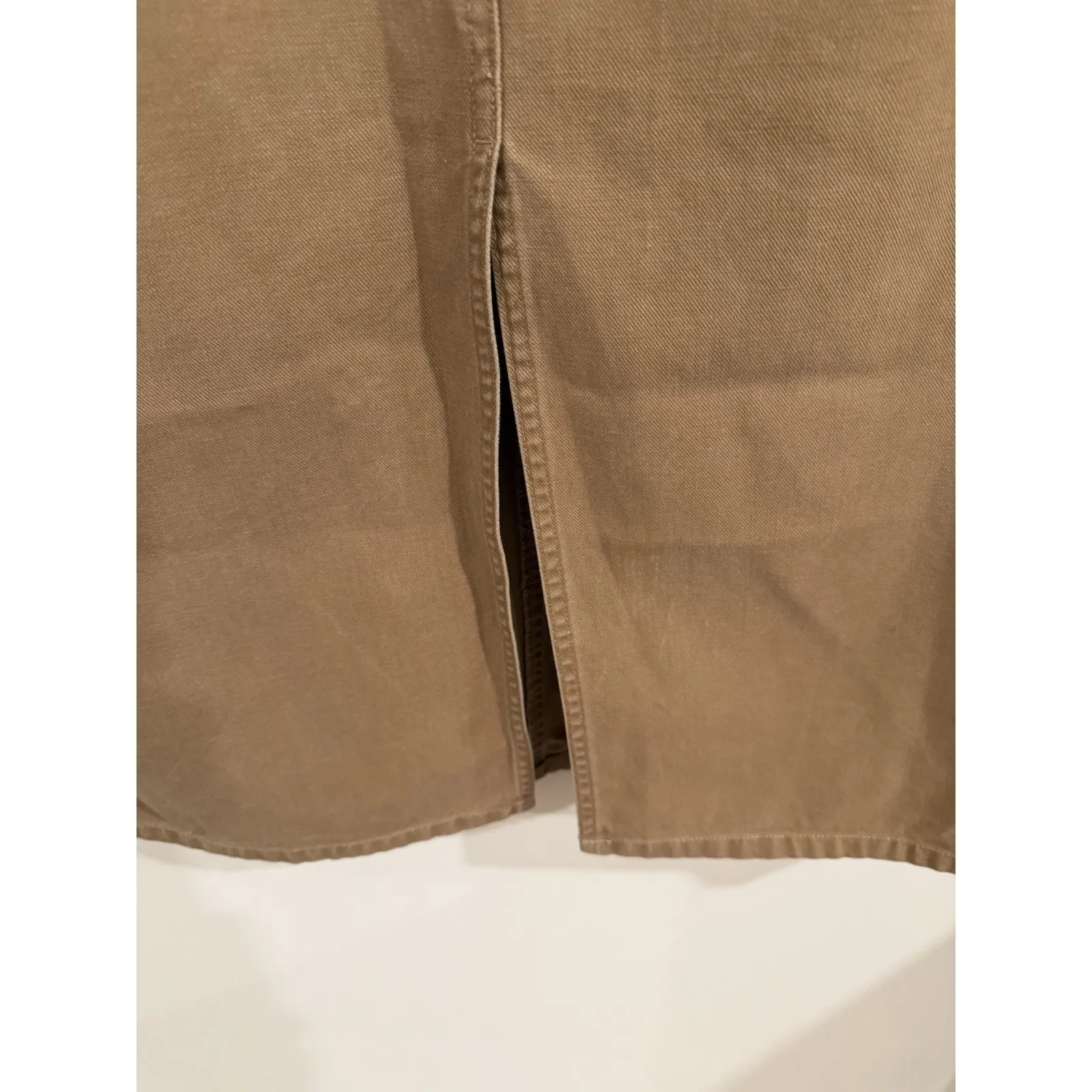 Vintage Y2K Old Navy Khaki Midi Lace Up Front Skirt Bella Swan Core Skirt 12 - Image 7