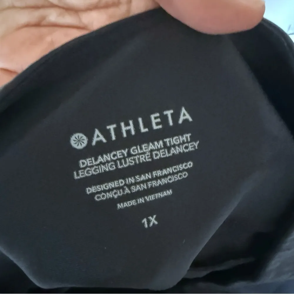 Athleta Delancey gleam Shine tight Leggings women’s size 1X - Image 9