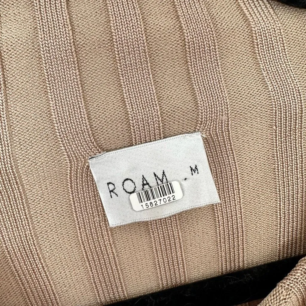 Roam Women’s Medium Ribbed Mackay Dress Flawed Tan - Image 4