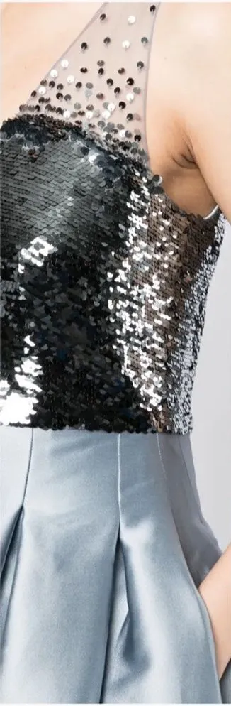 Sachin + Babi Womens Erica High Shine Gown Dress Pockets - Image 2