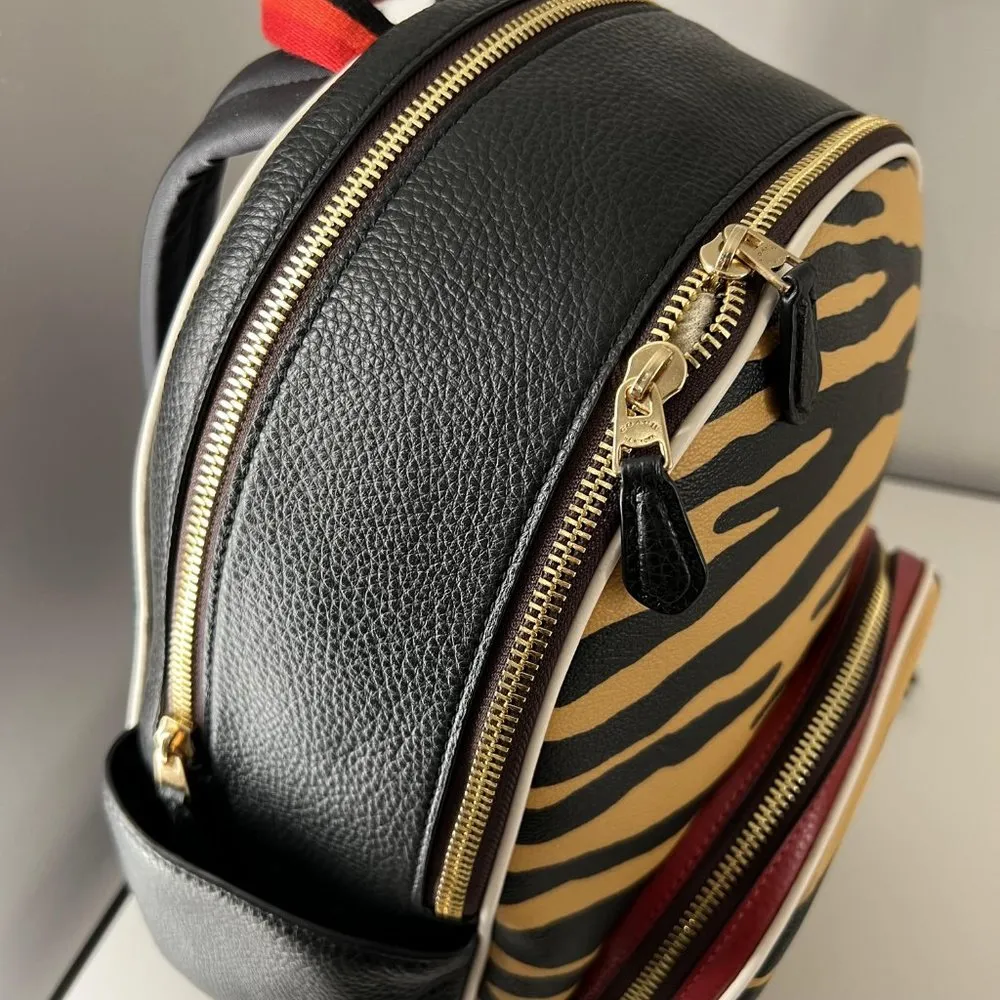 Court Backpack With Tiger Print - Image 8