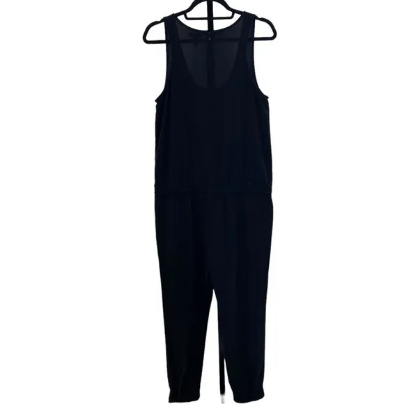 Joie Size Medium Black Sleeveless Jumpsuit Relaxed Fit Elevated Basic Minimalist - Image 7