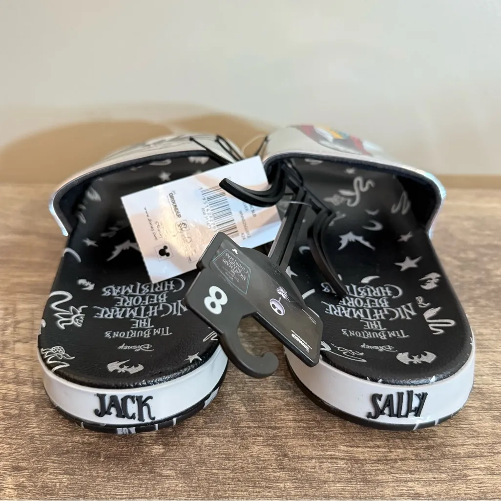 NEW Disney Nightmare Before Christmas Slide Sandals Women’s Size 8 Sally Jack Silver - Image 4