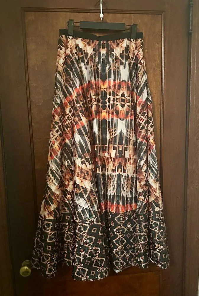 ANTHROPOLOGIE Bhanuni by Jyoti Kaleidoscope skirt size S - Image 3