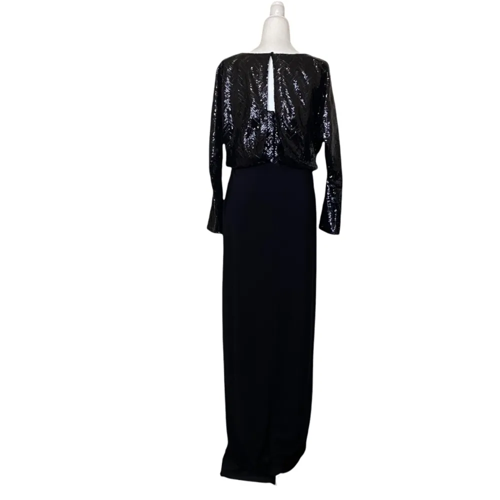 Lauren Ralph Lauren Perina Sequined Evening Dress In Black Size 2 NWT - Image 11