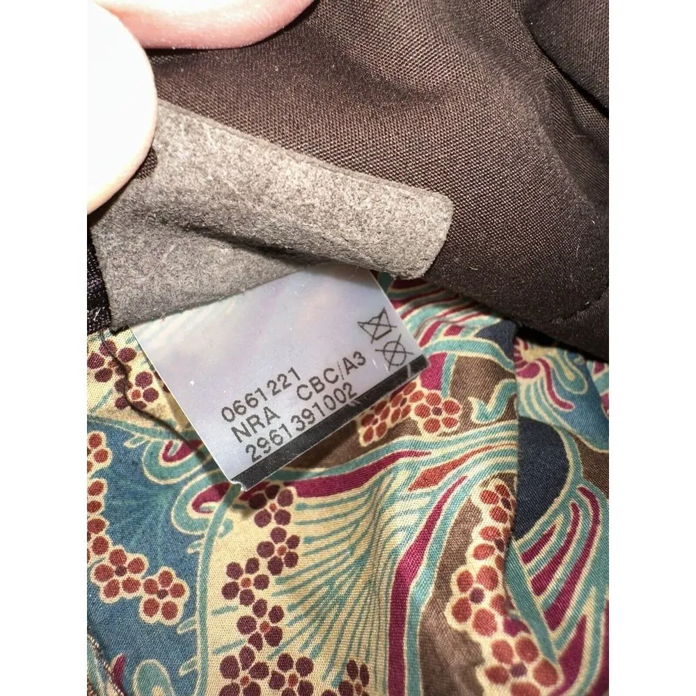 Longchamp  Mini Boston Tote Brown Suede Leather Nylon RARE 0661221 - Image 9