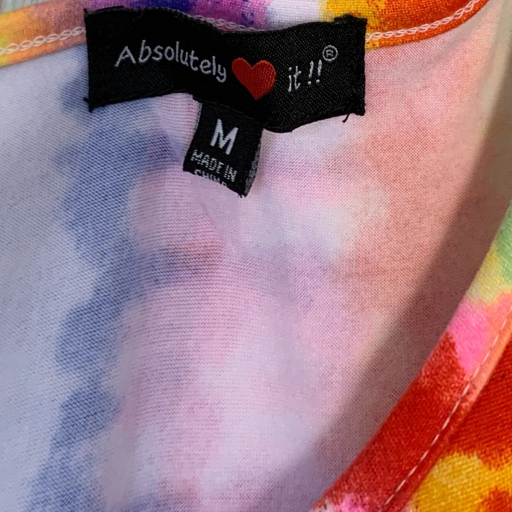 Absolutely Love It Women’s Tie Dye Dress Size Medium - Image 6
