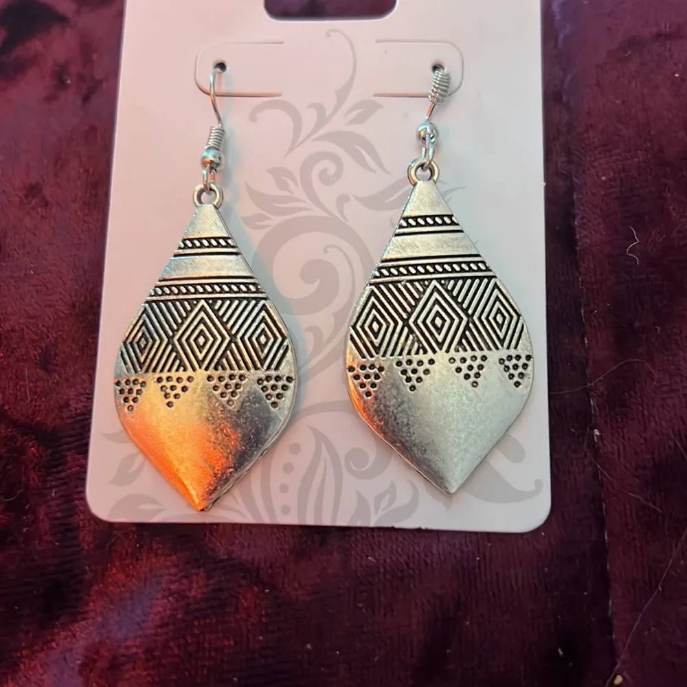Sterling  Silver Bohemian Style  Earrings - Image 3