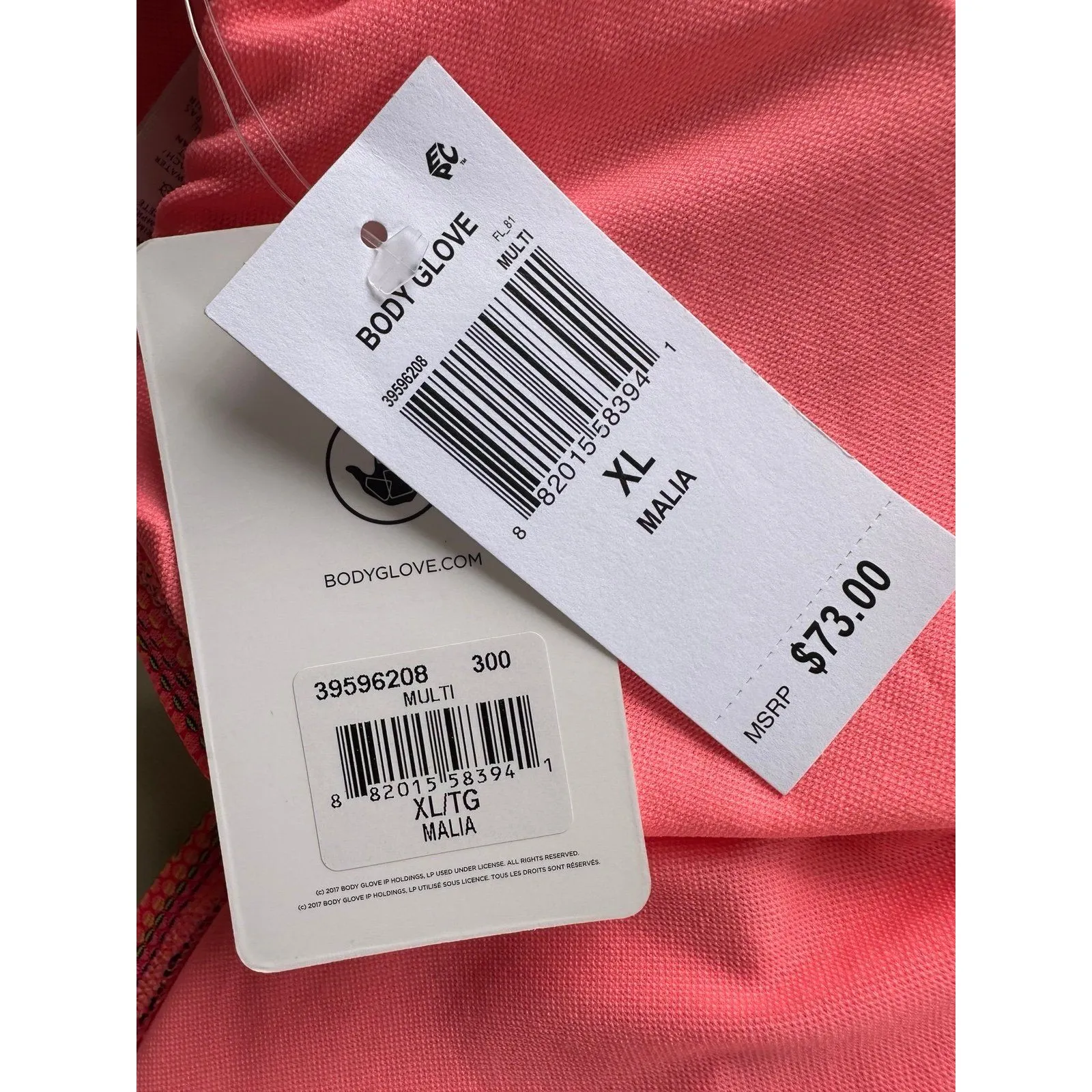 Body Glove NWT Impression Malia Asymmetrical One Shoulder Bikini Swim Top XL - Image 5