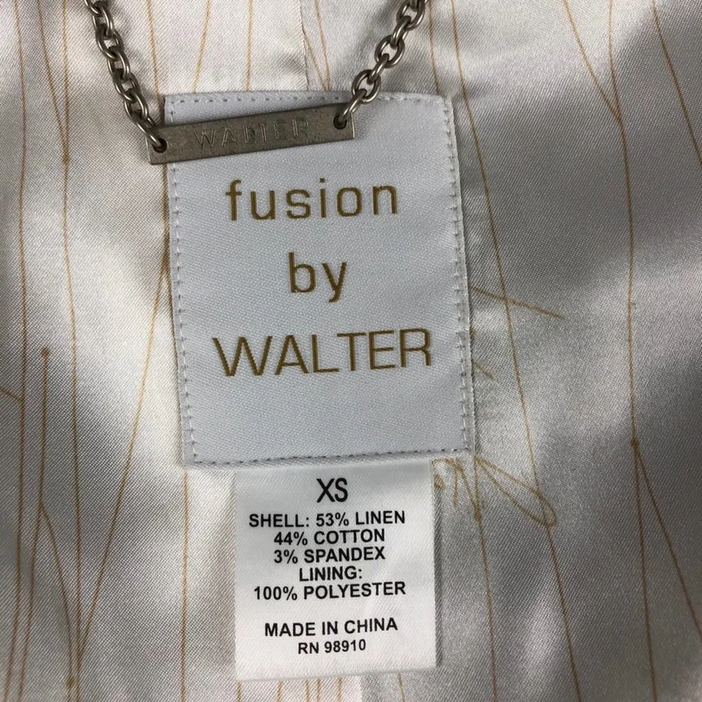 Fusion By Walter Marching Band Style Gold Button Front Blazer Size XS - Image 14