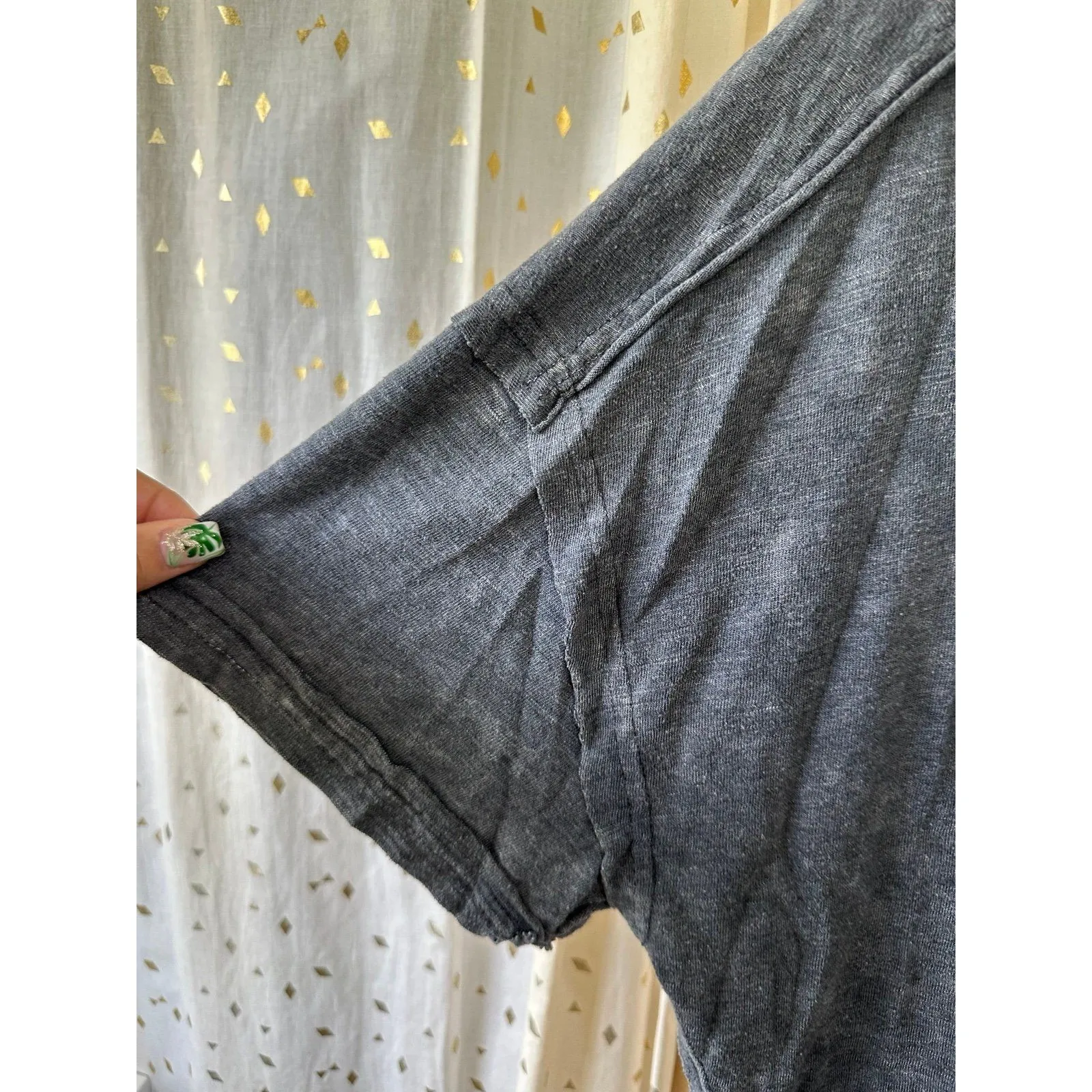 We The Free People Alex Cutout Drop Shoulders Slouchy Oversized Tee T-Shirt M - Image 5