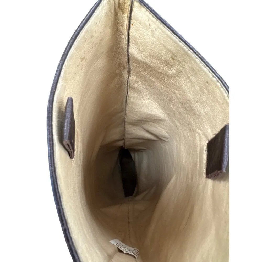 Michael Kors Womens Brown Knee High Leather Riding Boots 10M SKU 7079 - Image 11