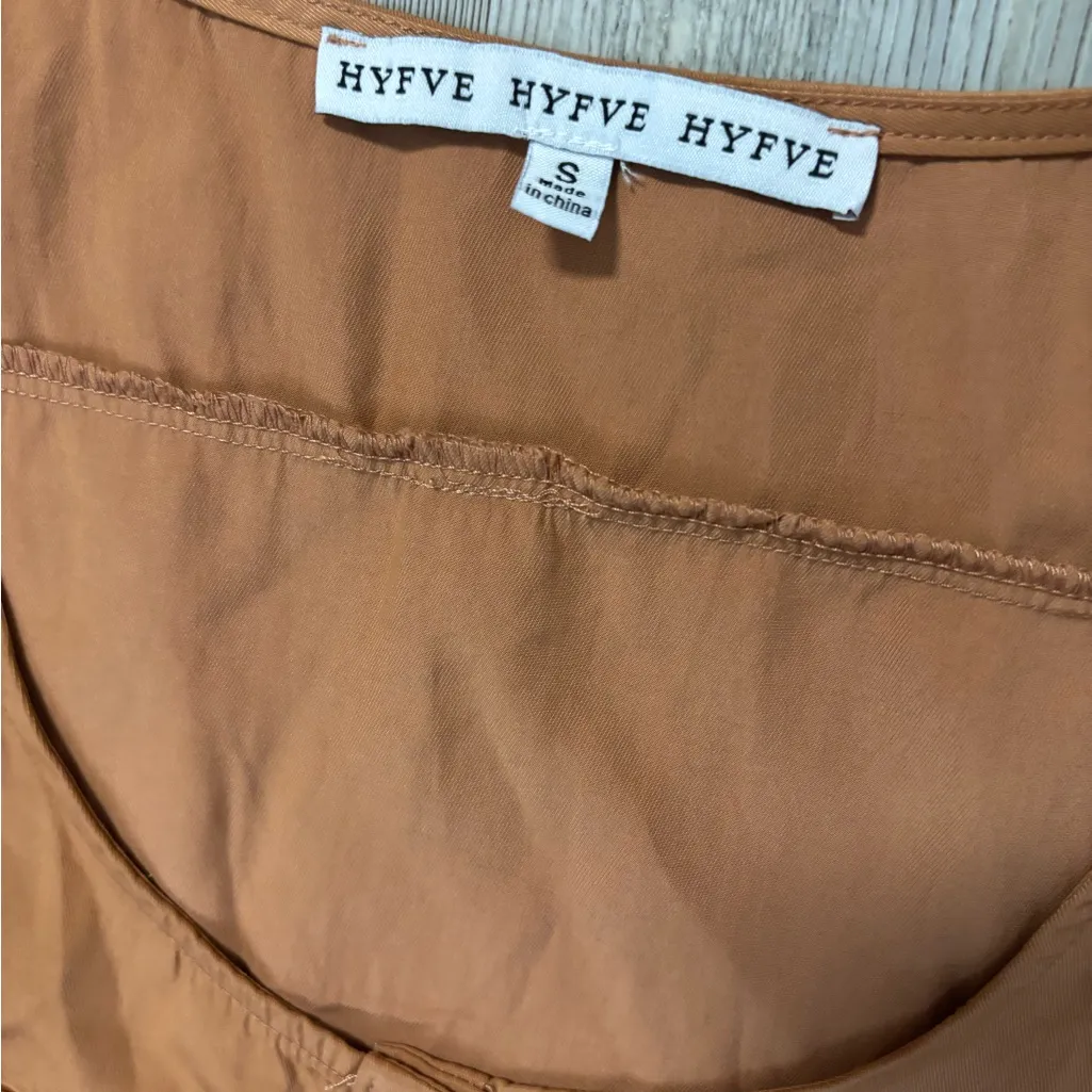 HYFVE  Brown Button-Front Romper - Image 4