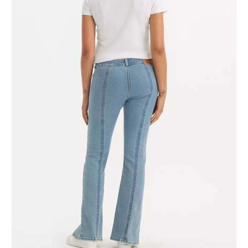 Levi's Seamed Superlow Bootcut Women's Jeans 29x32 The Small Idea - Medium Wash - Image 3