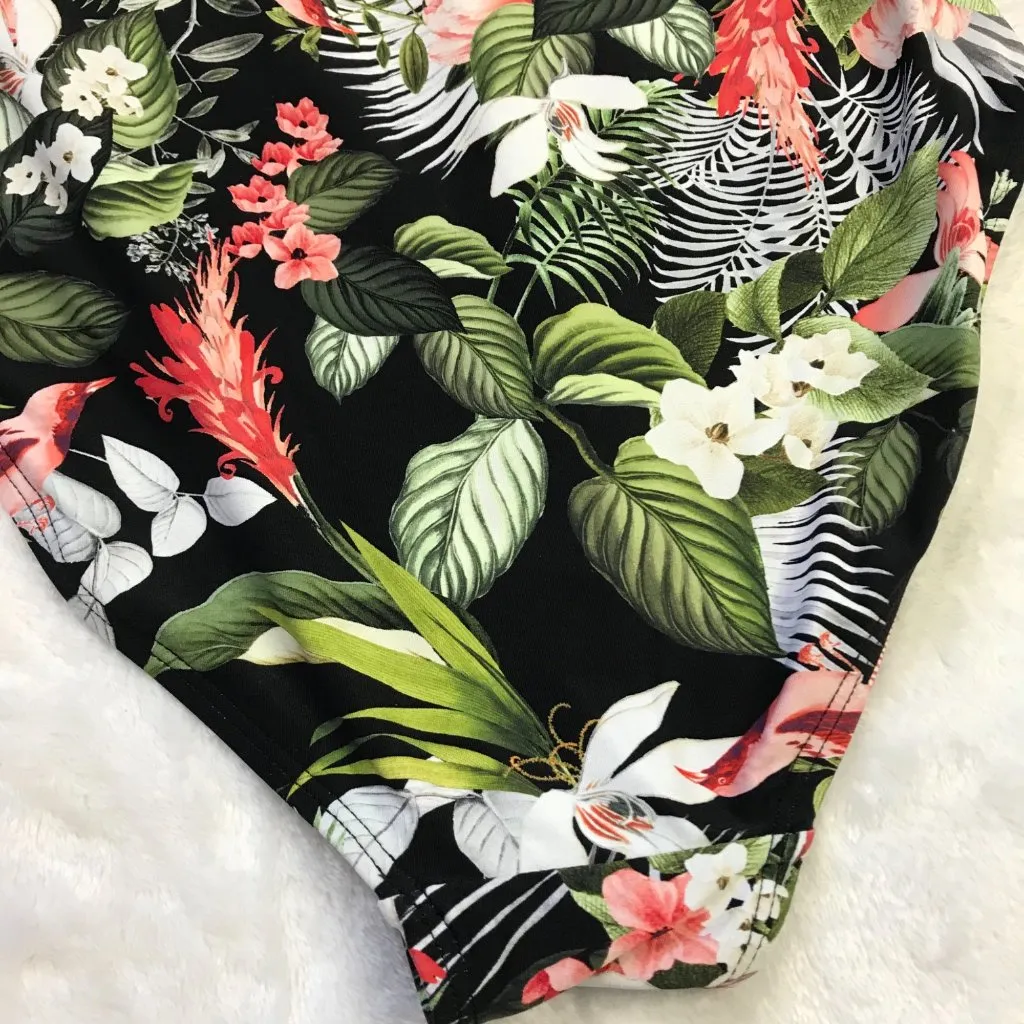 Nip Tuck Black Isle of Waimea Joanne‎ Tummy Control Swimsuit Women's Size 4 Green - Image 6