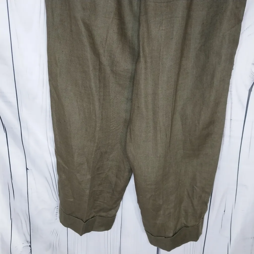Valerie Stevens 100% Linen Cropped Pants - Image 6